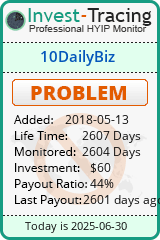Monitored by Invest-Tracing.com HYIP Monitor-Invest-Tracing.com