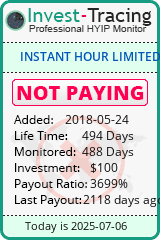 Monitored by Invest-Tracing.com HYIP Monitor-Invest-Tracing.com