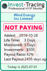 Monitored by Invest-Tracing.com HYIP Monitor-Invest-Tracing.com