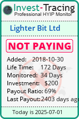 Monitored by Invest-Tracing.com HYIP Monitor-Invest-Tracing.com