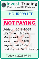 Monitored by Invest-Tracing.com HYIP Monitor-Invest-Tracing.com