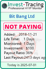 Monitored by Invest-Tracing.com HYIP Monitor-Invest-Tracing.com