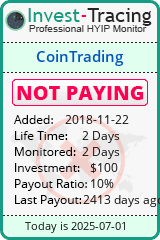 Monitored by Invest-Tracing.com HYIP Monitor-Invest-Tracing.com
