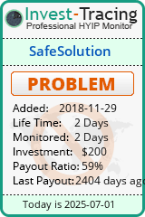 Monitored by Invest-Tracing.com HYIP Monitor-Invest-Tracing.com