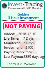 Monitored by Invest-Tracing.com HYIP Monitor-Invest-Tracing.com