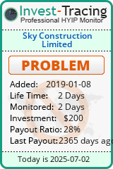 Monitored by Invest-Tracing.com HYIP Monitor-Invest-Tracing.com