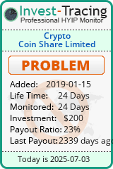 Monitored by Invest-Tracing.com HYIP Monitor-Invest-Tracing.com