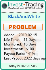 Monitored by Invest-Tracing.com HYIP Monitor-Invest-Tracing.com