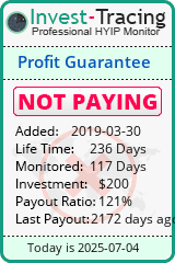 Monitored by Invest-Tracing.com HYIP Monitor-Invest-Tracing.com