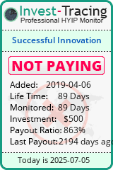 Monitored by Invest-Tracing.com HYIP Monitor-Invest-Tracing.com