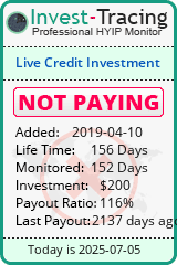 Monitored by Invest-Tracing.com HYIP Monitor-Invest-Tracing.com