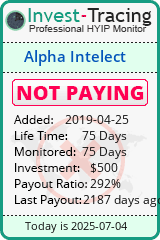 Monitored by Invest-Tracing.com HYIP Monitor-Invest-Tracing.com