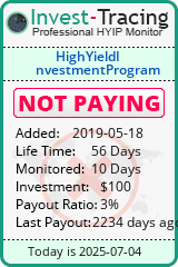 Monitored by Invest-Tracing.com HYIP Monitor-Invest-Tracing.com