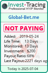 Monitored by Invest-Tracing.com HYIP Monitor-Invest-Tracing.com