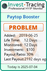 Monitored by Invest-Tracing.com HYIP Monitor-Invest-Tracing.com