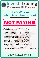 Monitored by Invest-Tracing.com HYIP Monitor-Invest-Tracing.com