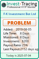 Monitored by Invest-Tracing.com HYIP Monitor-Invest-Tracing.com