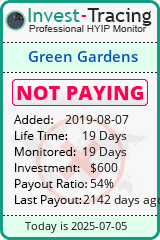 Monitored by Invest-Tracing.com HYIP Monitor-Invest-Tracing.com