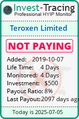 Monitored by Invest-Tracing.com HYIP Monitor-Invest-Tracing.com