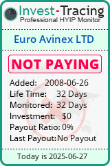 Monitored by Invest-Tracing.com HYIP Monitor-Invest-Tracing.com