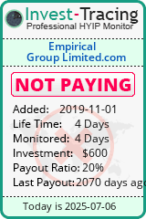 Monitored by Invest-Tracing.com HYIP Monitor-Invest-Tracing.com