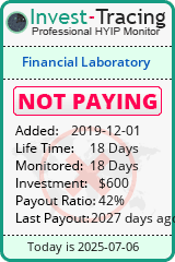 Monitored by Invest-Tracing.com HYIP Monitor-Invest-Tracing.com