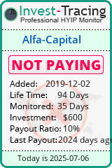 Monitored by Invest-Tracing.com HYIP Monitor-Invest-Tracing.com