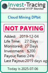 Monitored by Invest-Tracing.com HYIP Monitor-Invest-Tracing.com