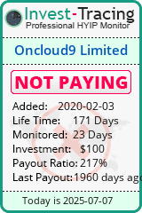Monitored by Invest-Tracing.com HYIP Monitor-Invest-Tracing.com