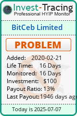 Monitored by Invest-Tracing.com HYIP Monitor-Invest-Tracing.com