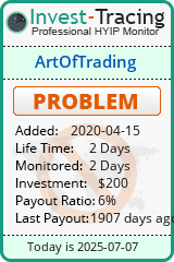 Monitored by Invest-Tracing.com HYIP Monitor-Invest-Tracing.com