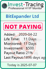 Monitored by Invest-Tracing.com HYIP Monitor-Invest-Tracing.com
