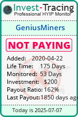 Monitored by Invest-Tracing.com HYIP Monitor-Invest-Tracing.com