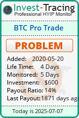 Monitored by Invest-Tracing.com HYIP Monitor-Invest-Tracing.com