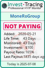 Monitored by Invest-Tracing.com HYIP Monitor-Invest-Tracing.com