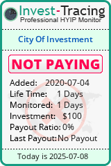 Monitored by Invest-Tracing.com HYIP Monitor-Invest-Tracing.com