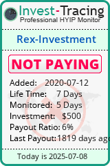 Monitored by Invest-Tracing.com HYIP Monitor-Invest-Tracing.com