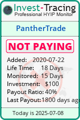 Monitored by Invest-Tracing.com HYIP Monitor-Invest-Tracing.com