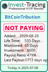 Monitored by Invest-Tracing.com HYIP Monitor-Invest-Tracing.com