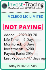 Monitored by Invest-Tracing.com HYIP Monitor-Invest-Tracing.com