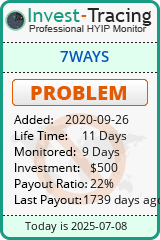 Monitored by Invest-Tracing.com HYIP Monitor-Invest-Tracing.com
