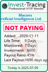 Monitored by Invest-Tracing.com HYIP Monitor-Invest-Tracing.com
