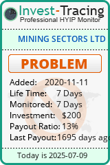 Monitored by Invest-Tracing.com HYIP Monitor-Invest-Tracing.com