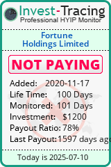 Monitored by Invest-Tracing.com HYIP Monitor-Invest-Tracing.com