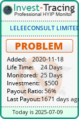 Monitored by Invest-Tracing.com HYIP Monitor-Invest-Tracing.com
