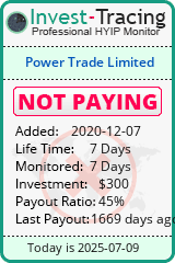 Monitored by Invest-Tracing.com HYIP Monitor-Invest-Tracing.com