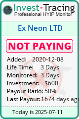 Monitored by Invest-Tracing.com HYIP Monitor-Invest-Tracing.com