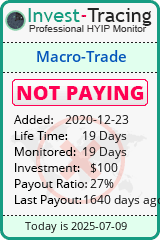 Monitored by Invest-Tracing.com HYIP Monitor-Invest-Tracing.com