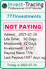 Monitored by Invest-Tracing.com HYIP Monitor-Invest-Tracing.com