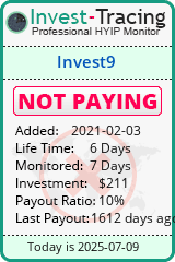 Monitored by Invest-Tracing.com HYIP Monitor-Invest-Tracing.com